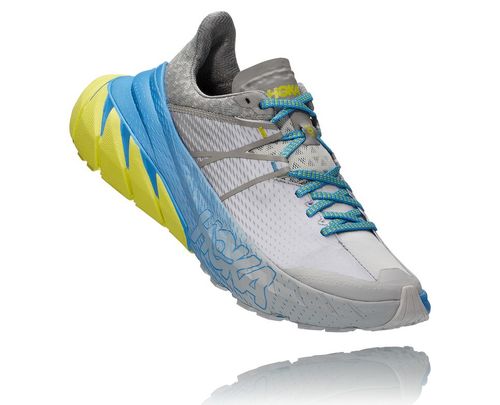 Hoka One One Dame/Herre Tennine All Terrain Trail Trail Løpesko Drizzle/Lunar Rock Norge-74FRS